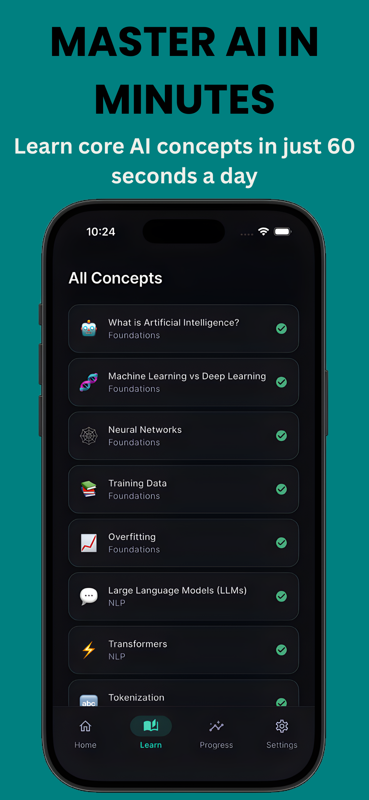 AI in 60 Seconds: Learn AI screenshot 2