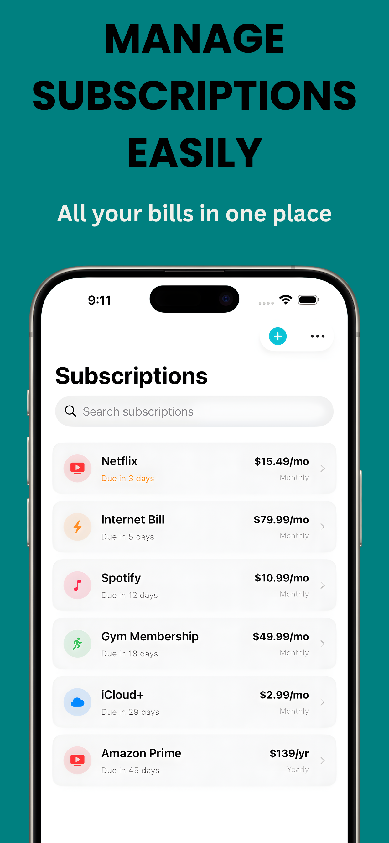 BillPeek : Subscription Tracker screenshot 4