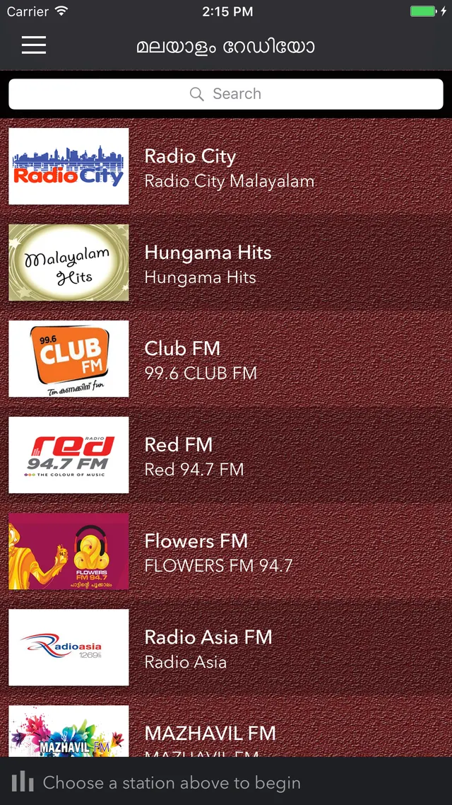 List of Malayalam FM radio stations with search